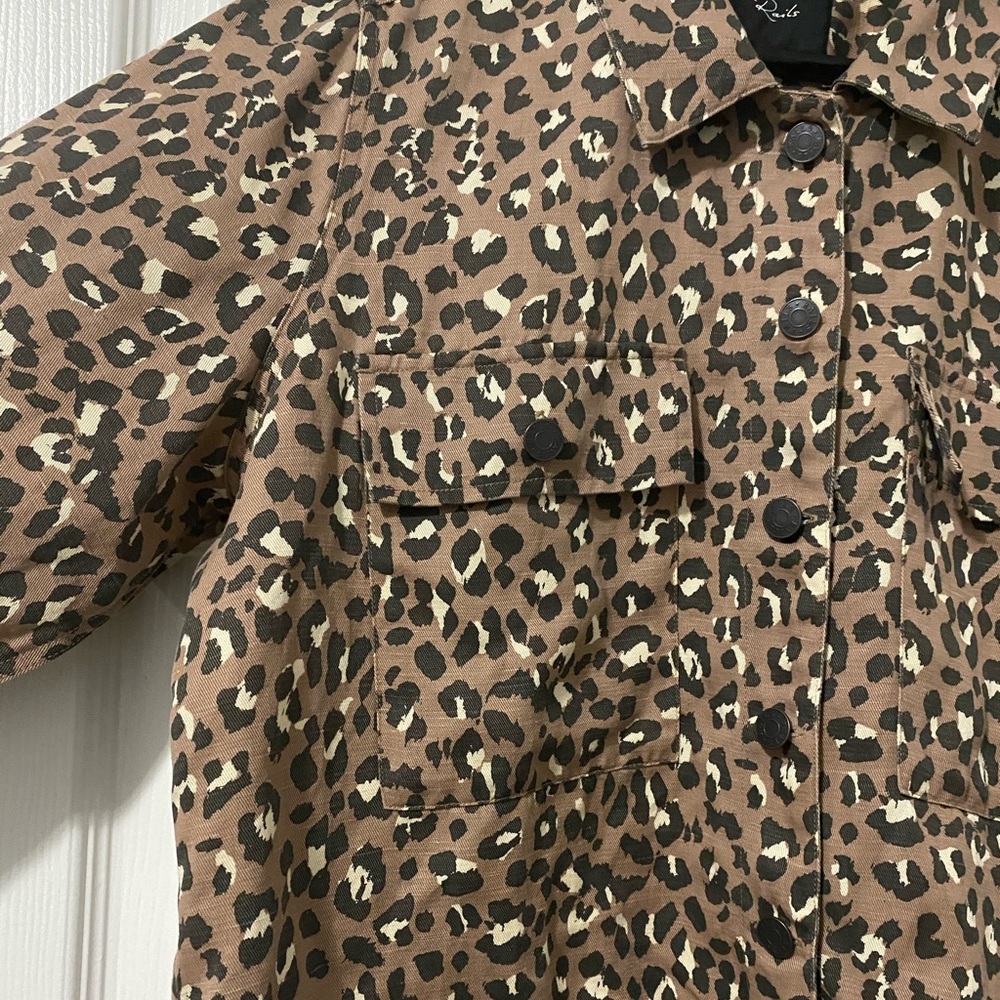 Rails Steffi Mountain Leopard Jacket Sz XL - Picture 3 of 8